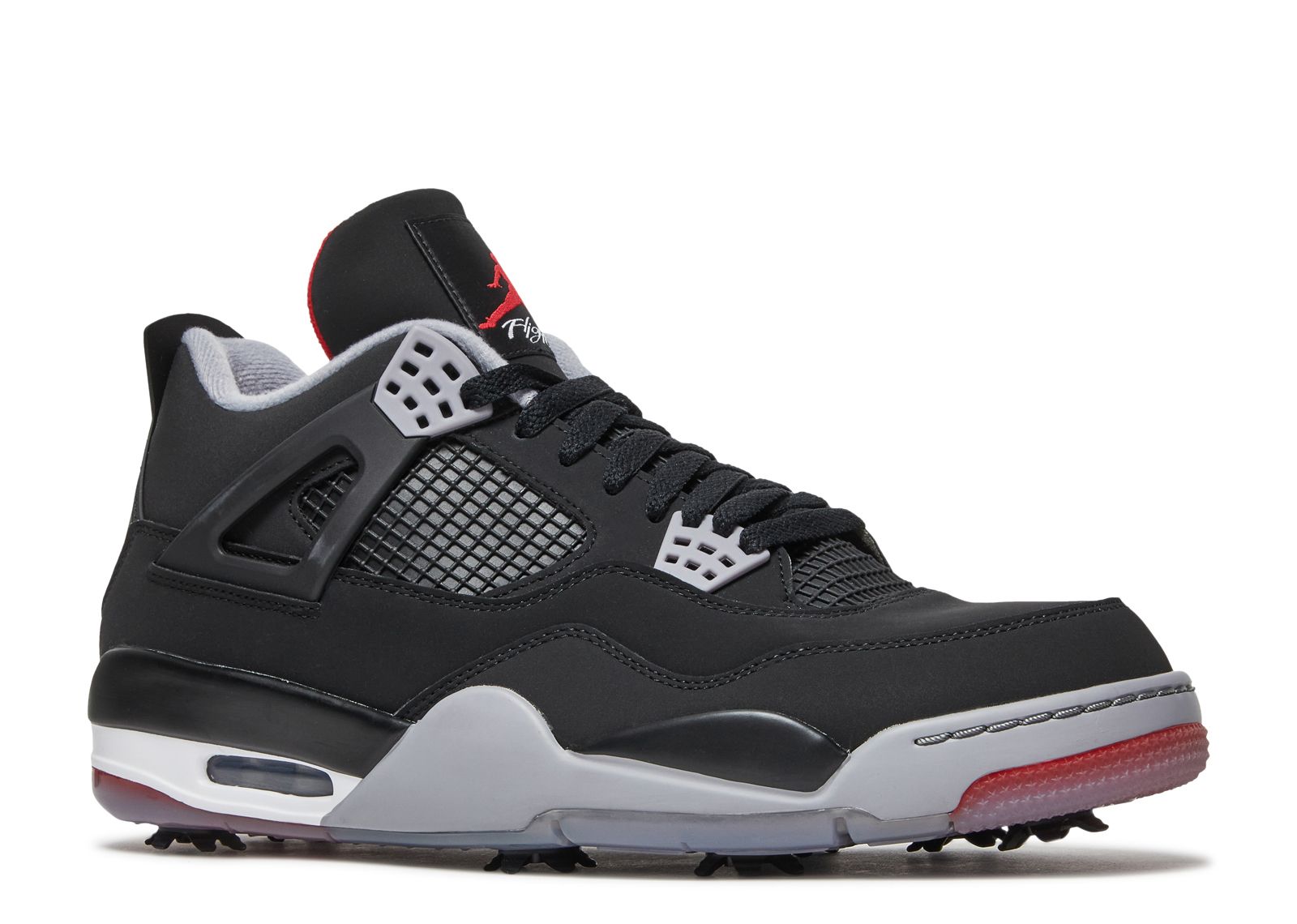 Jordan 4 Golf 'Bred' - Air Jordan - CU9981 002 - black/fire red