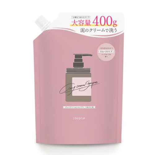 ココネ（cocone） クリームシャンプー スムース 詰め替え 400g