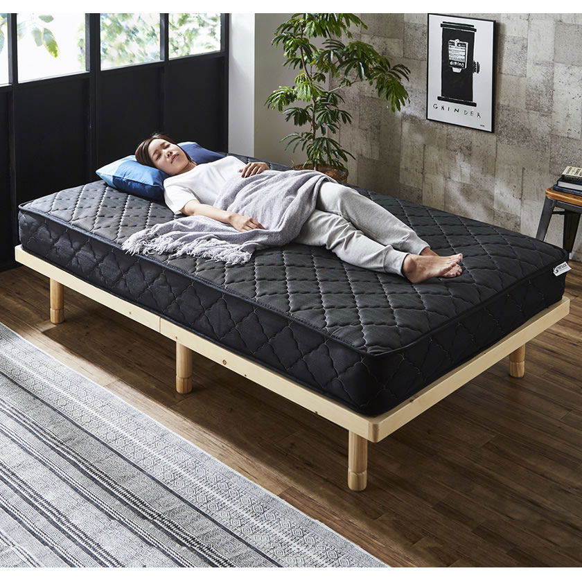 ポケットコイルマットレス セミダブルロング 厚さ20cm 長さ210cm 高