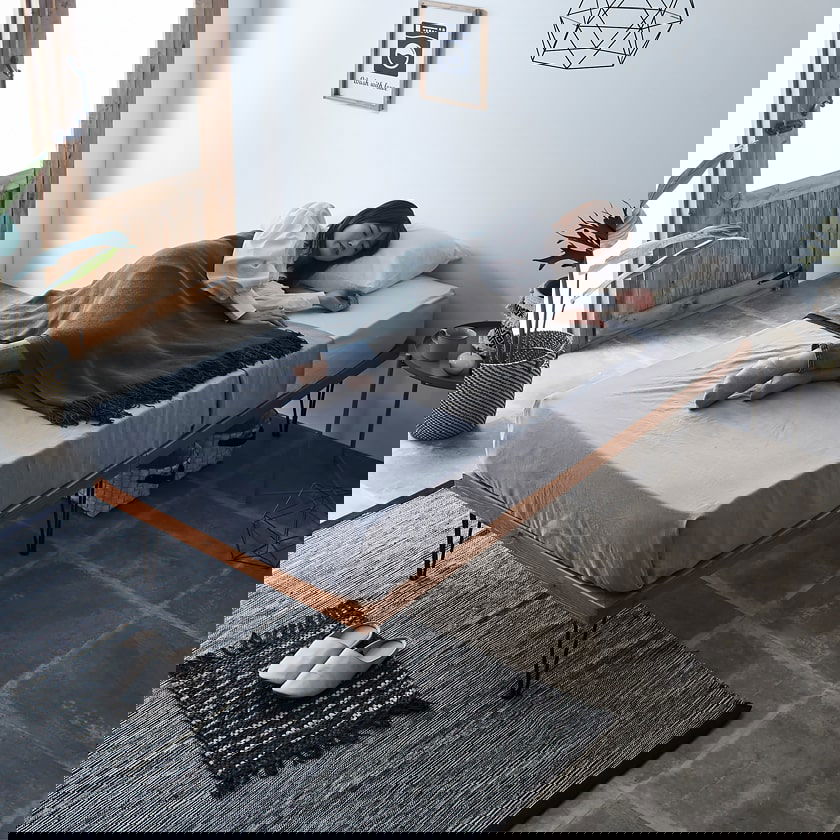 ポイント10倍】バノン すのこベッド ヘッドレスベッド アイアン脚