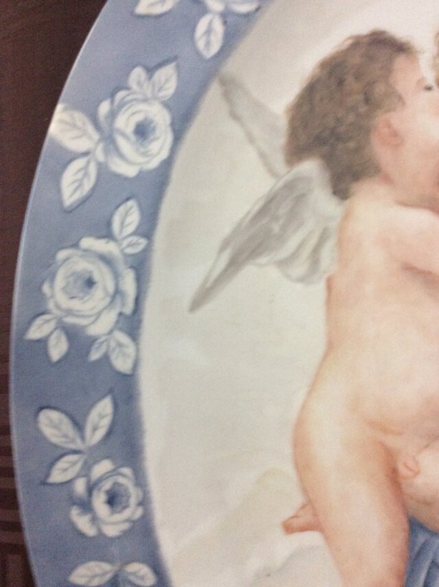 フランスアンティーク レースの羽 チュールレース オブジェ 天使の羽