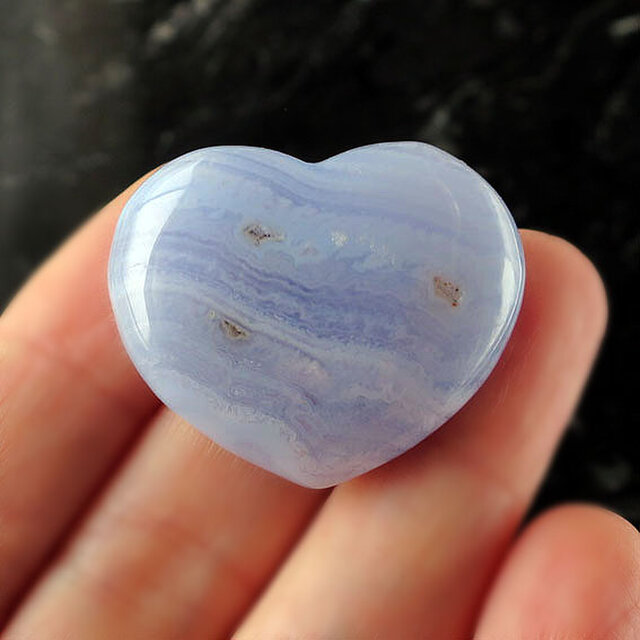 ブルーレースアゲート ハートb | iichi 日々の暮らしを心地よくする