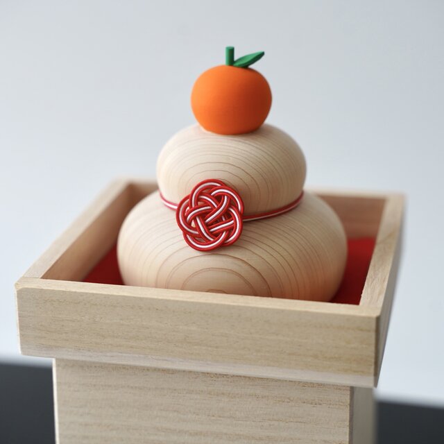 京の鏡餅 ~こころ~ 木の鏡餅 小 桐箱付き | iichi 日々の暮らしを