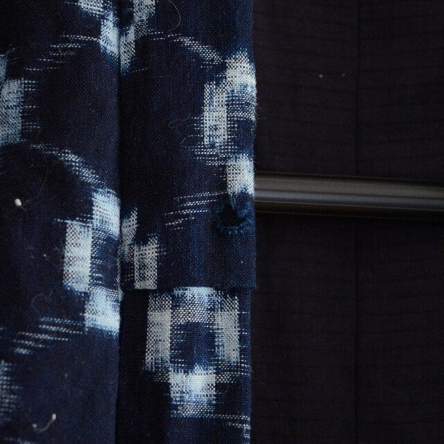 綿入りはんてん 半纏 古布 藍染 絣 子供用 ジャパンヴィンテージ 大正