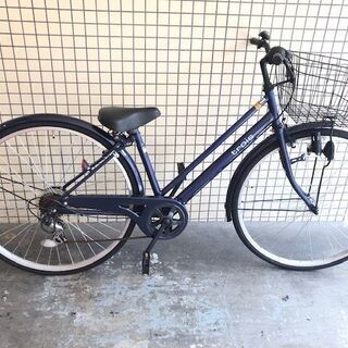 トロワ trois シティサイクル ネイビー 27インチ Amazon | ギア付