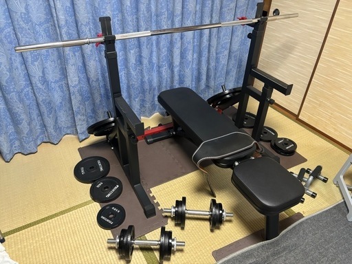 バーベルセット（バーベル、ダンベル、ベンチ、ラック） ショップ