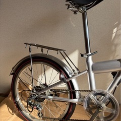 ajt 折りたたみ自転車 シルバー 6段変速 ajt 折りたたみ自転車