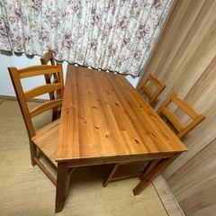 IKEA ダイニングテーブル ヨックモックの中古が安い！激安で譲ります