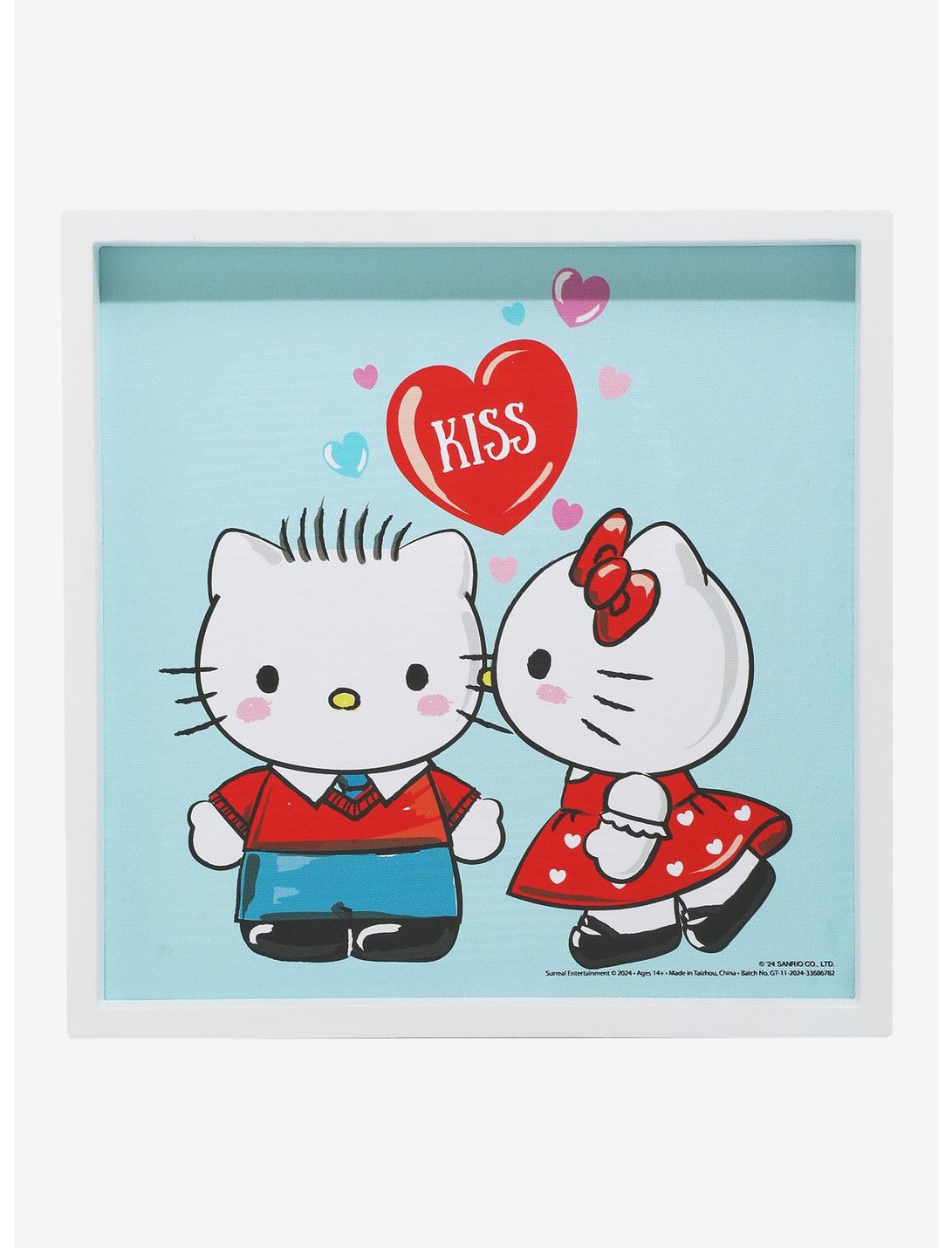 Hello Kitty & Dear Daniel Kiss Framed Wall Art | Hot Topic