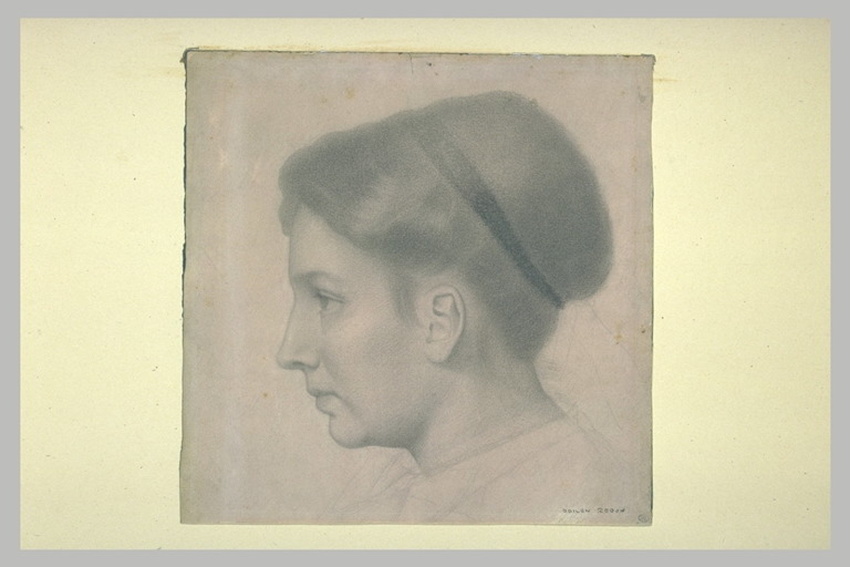 Tête de jeune femme, de profil à gauche - Odilon Redon | Musée d'Orsay