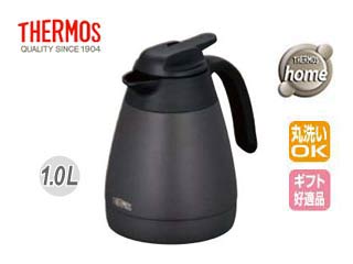 THERMOS/サーモス THQ-1001(黒陶) ステンレス卓上ポット 1.0L