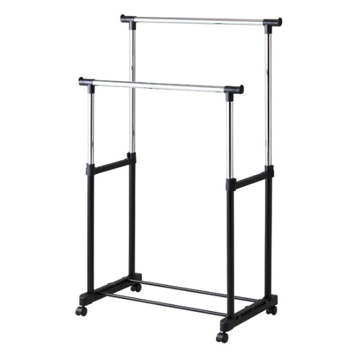 ドウシシャ 楽ちん上げ下げハンガーBK RPHS-80BKの通販｜パイプ