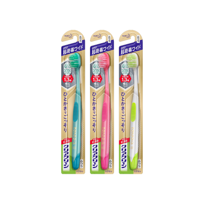 花王 クリアクリーンハブラシ歯面&すき間プラス超密着ワイドふつう 1本