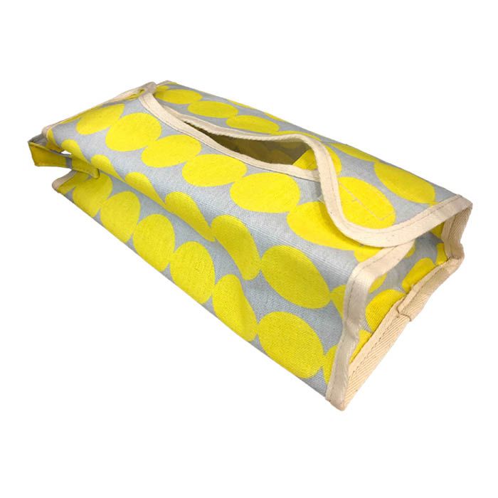 ティッシュカバー ドットイエローの通販｜その他の家庭用品・日用品