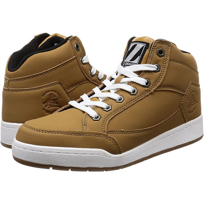 Z-DRAGON ミドルカットセーフティシューズ S5163 キャメル 25.0cmの