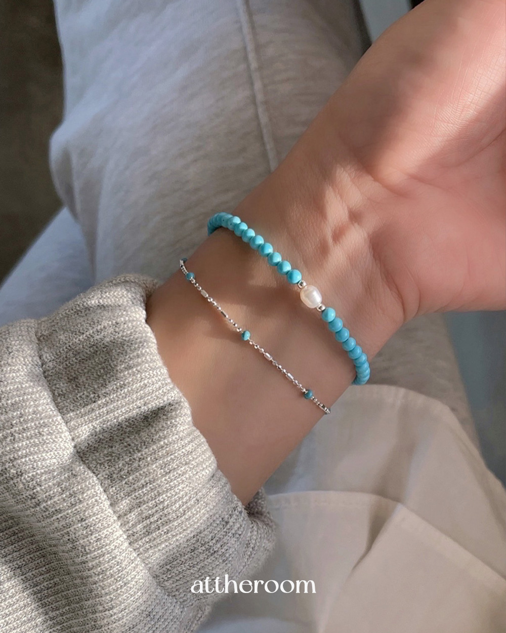 シルバー925]ターコイズシルバーブレスレット | ファッション通販
