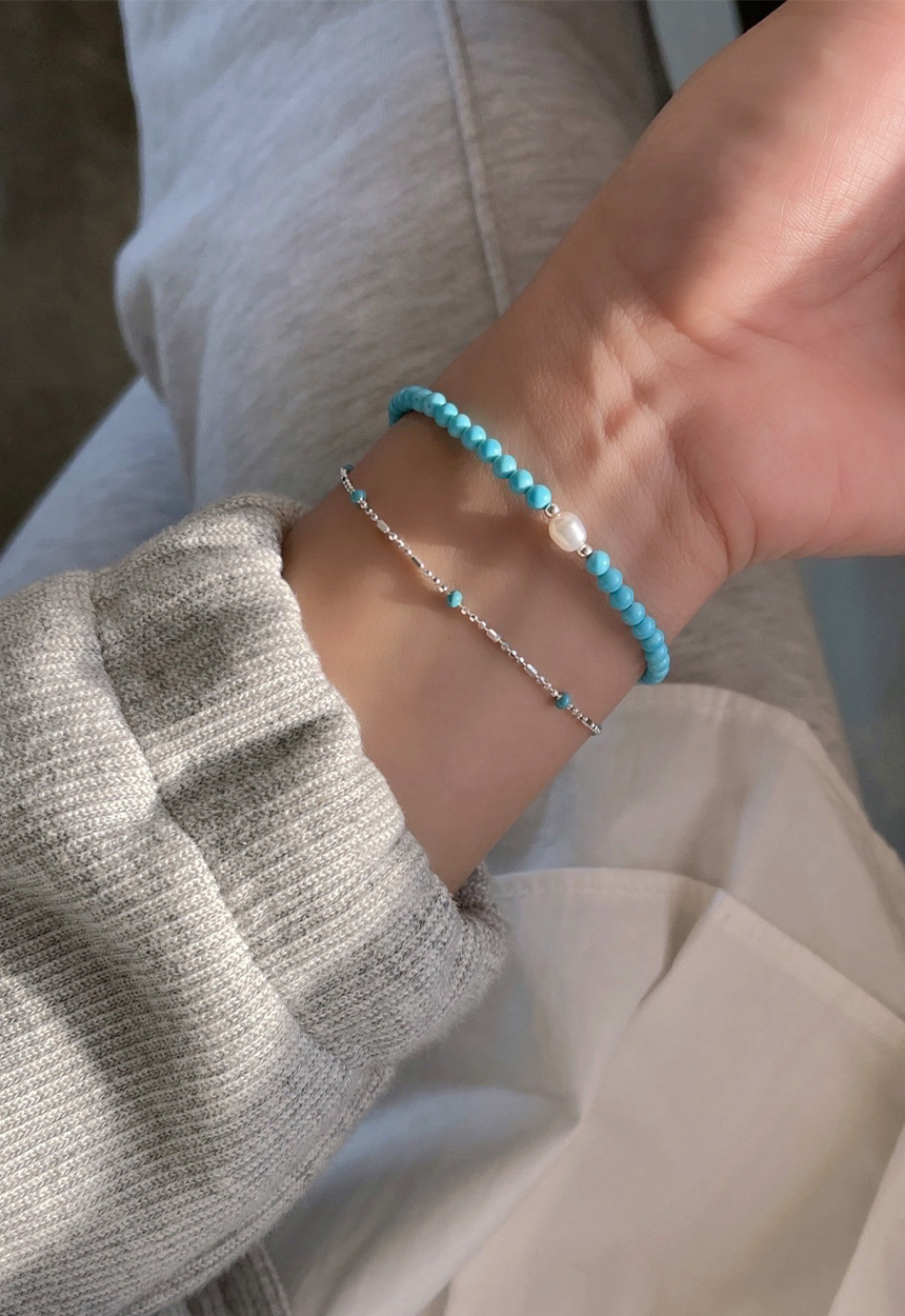 シルバー925]ターコイズシルバーブレスレット | ファッション通販
