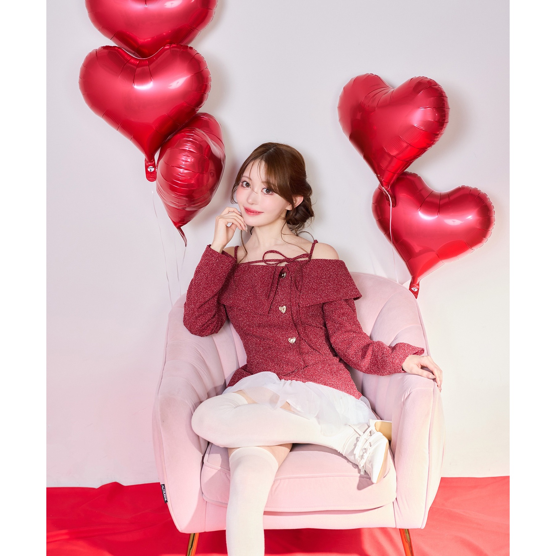 ハートボタン切替ミニワンピース | ファッション通販サイト NUGU