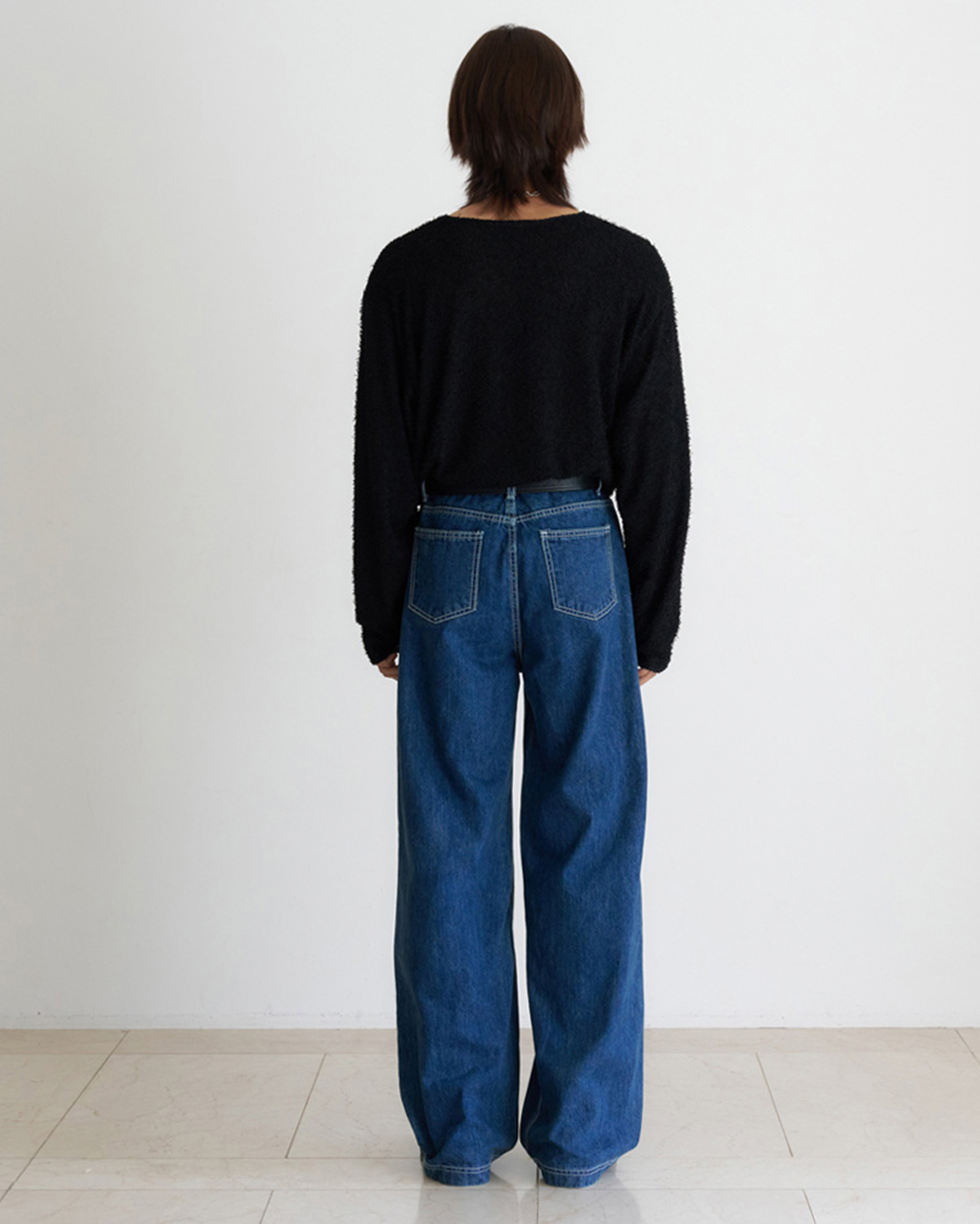 ヒデ tenderloin 濃い青 デニムパンツ 12回再販](ORIGINAL) ピンタック