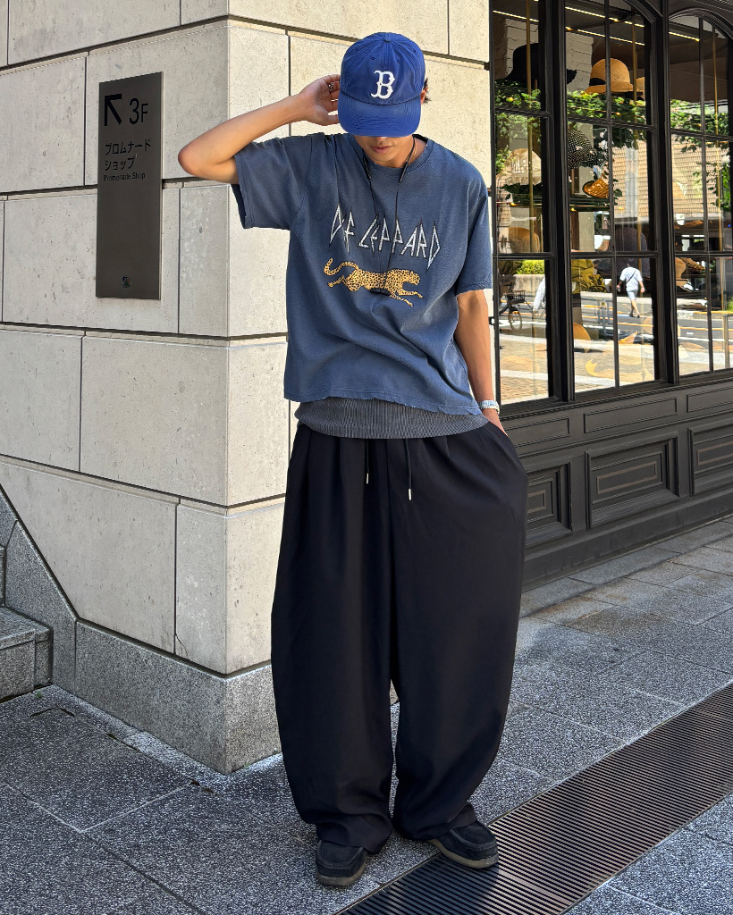 Bless Uダークブルー ワイドパンツ BlessU ダークブルー ワイドパンツ