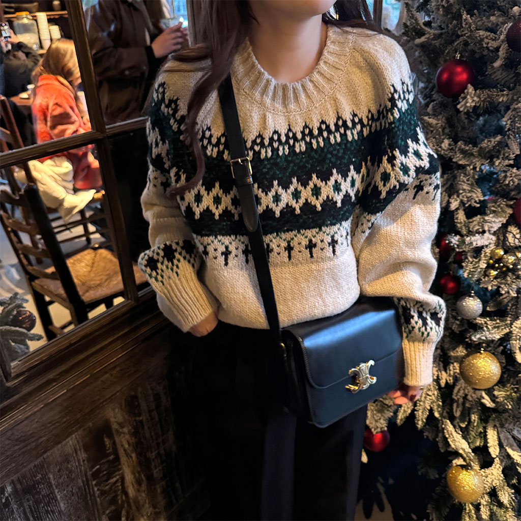 オーバーフィットノルディックニット | ファッション通販サイト NUGU