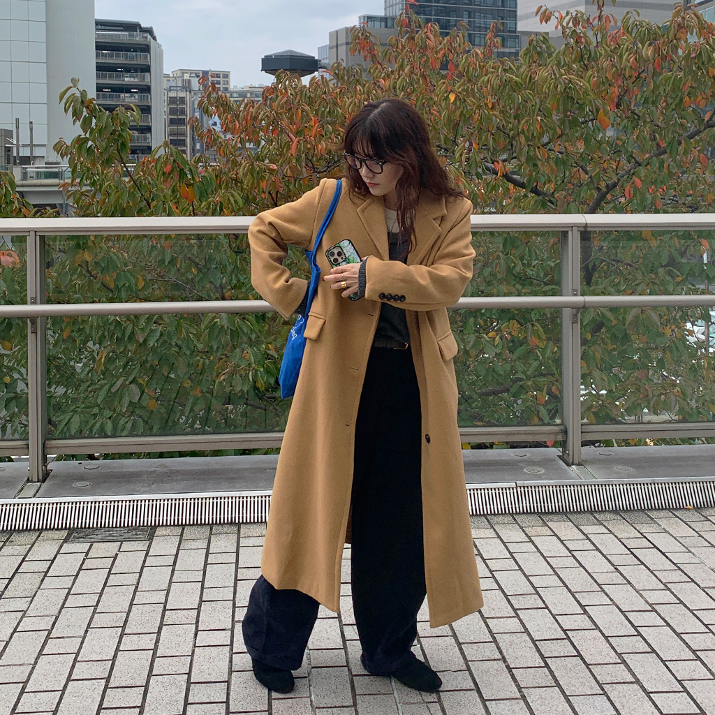 テーラードカーラロングコート | ファッション通販サイト NUGU