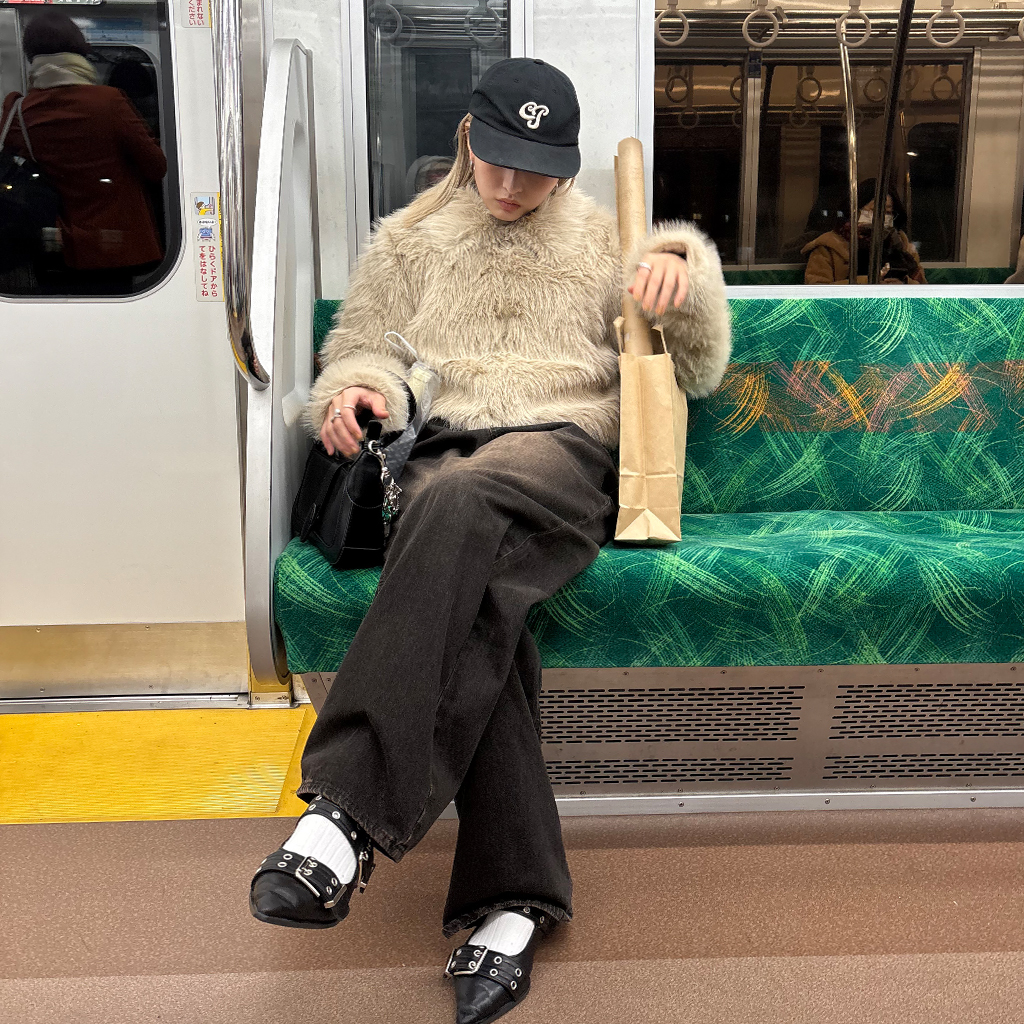 80's 90's vintage ベロア taste ファー チェスターコート 80's 90's