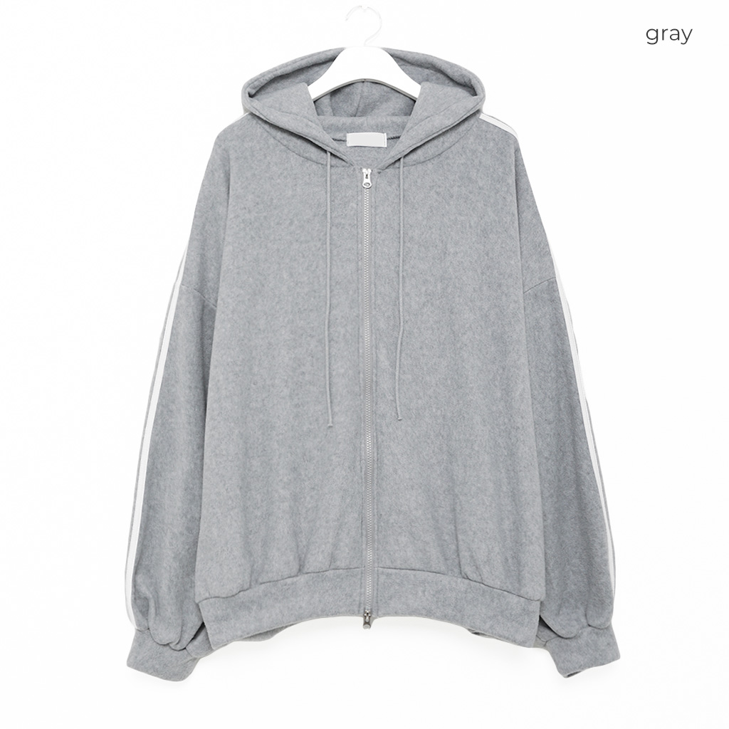 ユニセックス)2ラインポイントジップパーカー | ファッション通販