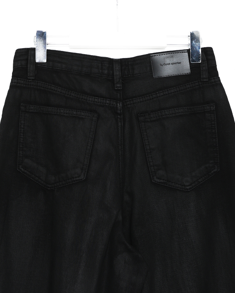 LGB コーティングブラックデニムパンツ 2026年最新】パンツ