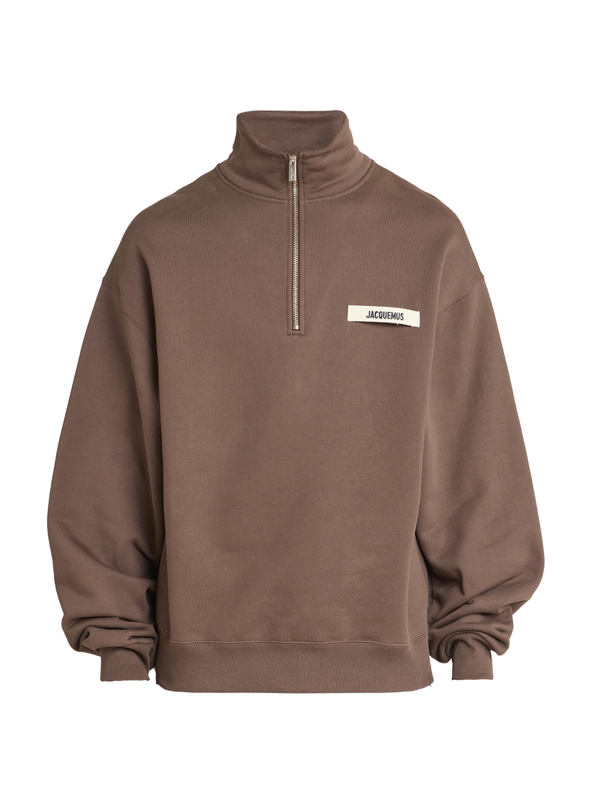 Willy Chavarria Bravo Logo-Embroidered Cotton Quarter-Zip
