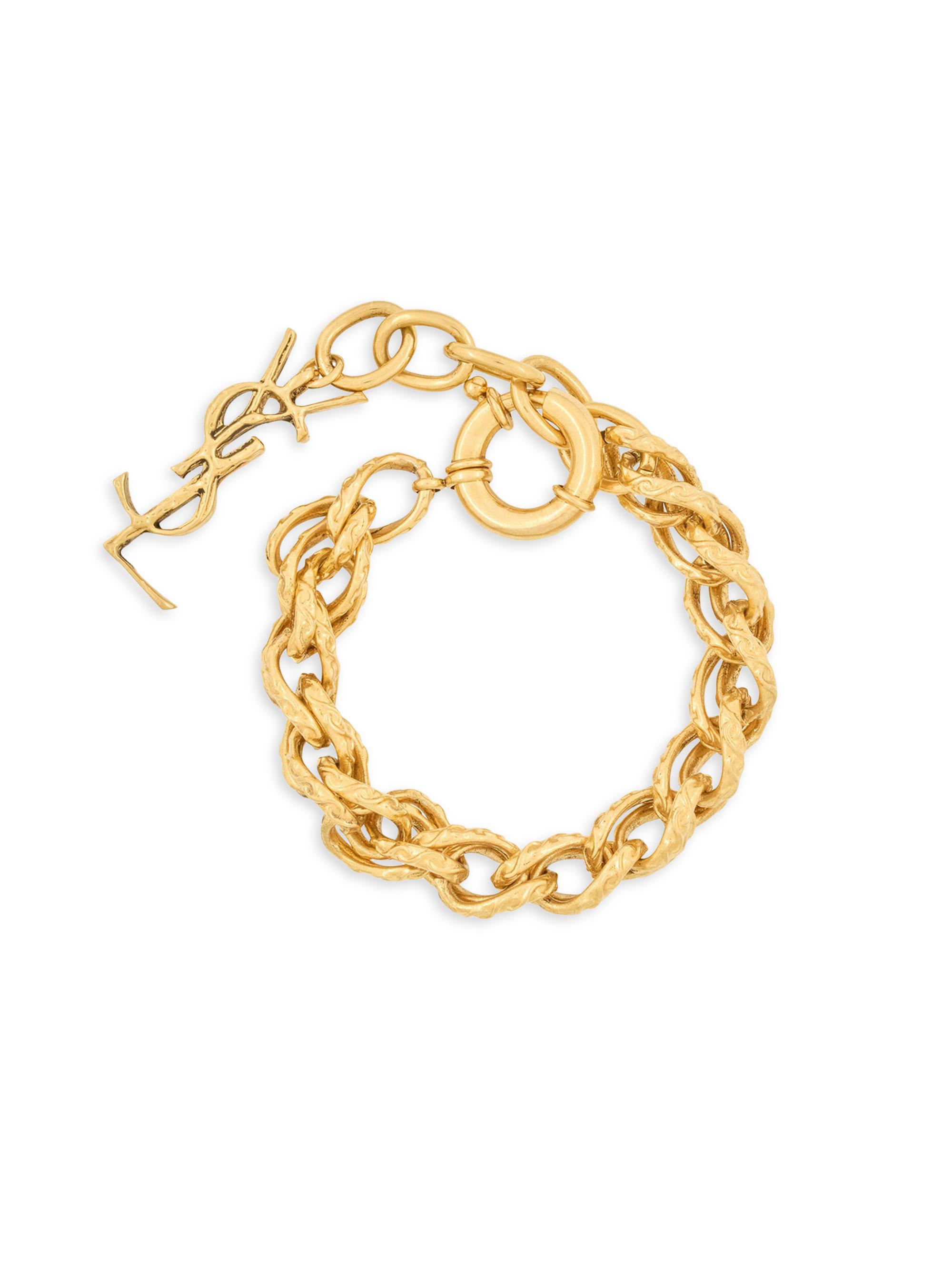 Saint Laurent Opyum Heart Charm Bracelet In Metal | Saks Fifth Avenue