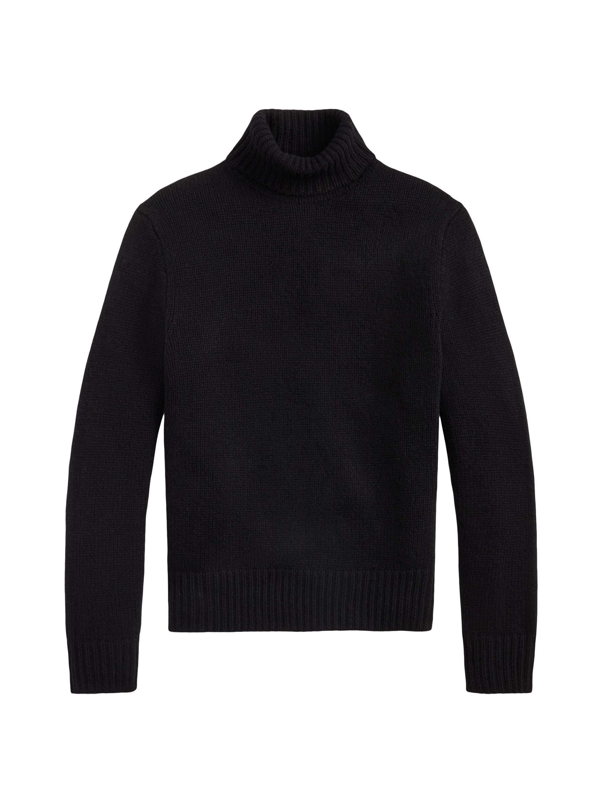 Polo Ralph Lauren Wool-Cashmere Cable-Knit Turtleneck Sweater