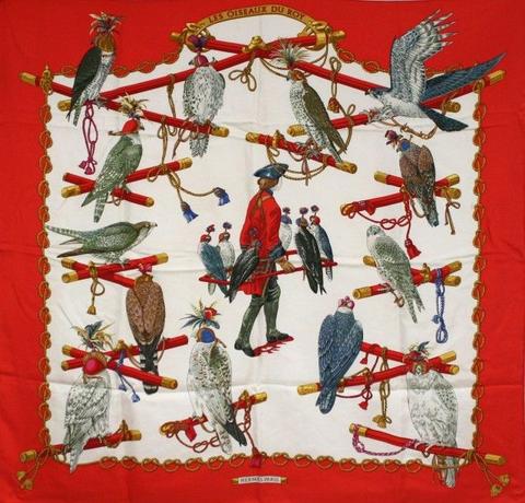 Les oiseaux du roy red - Hermès Scarf Details | Scarf Sage