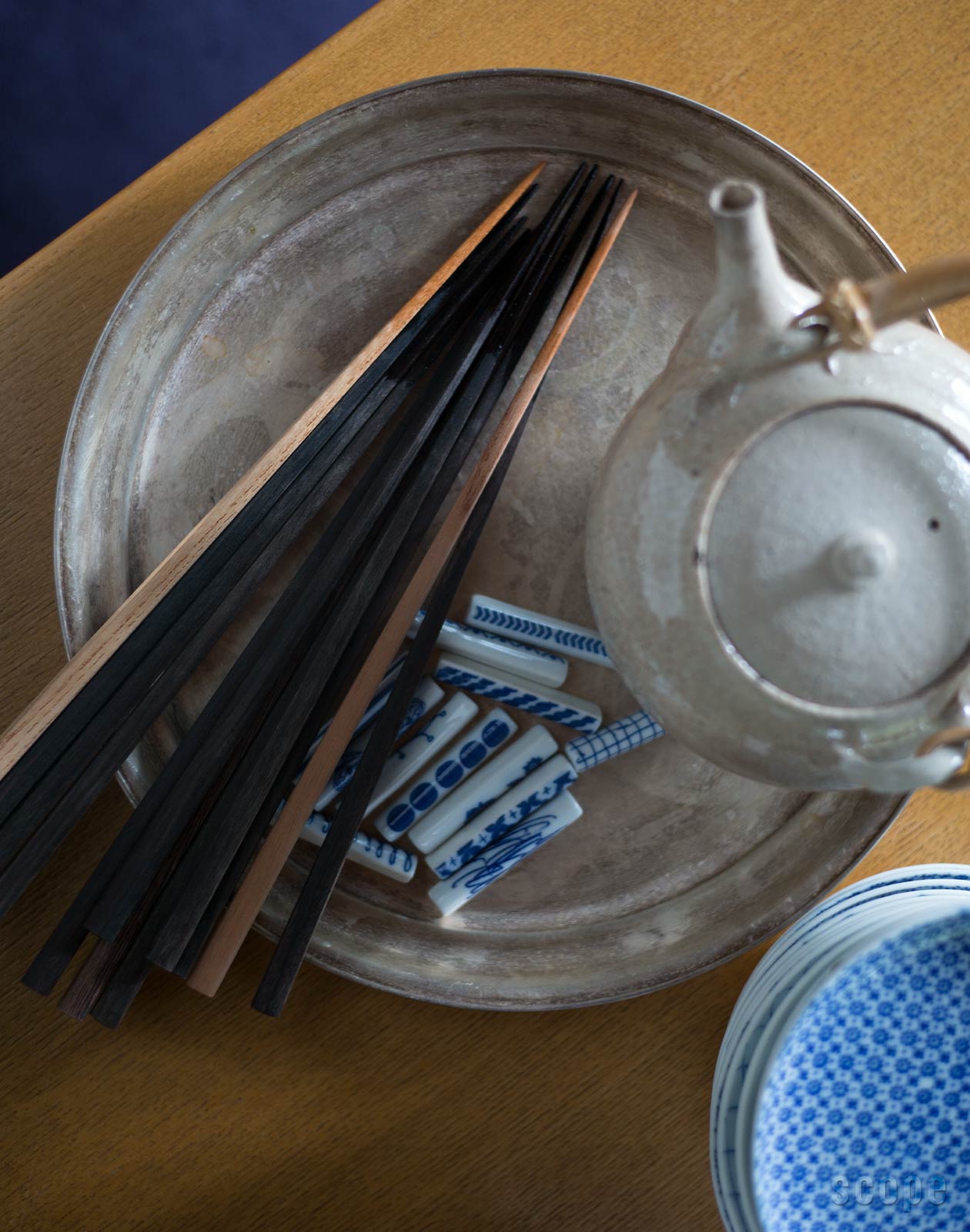 金工師 有馬武男 箸置 さや豆 銀製 花鏨 和光 WAKO silver925 金工師