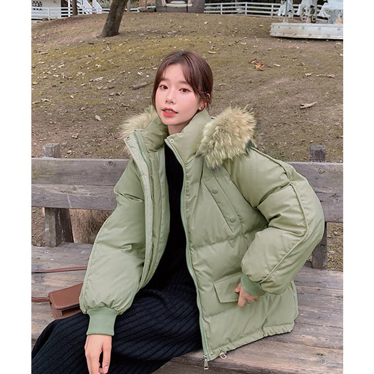 ダウンコート フードエコダウンジャケット[品番：II000011273