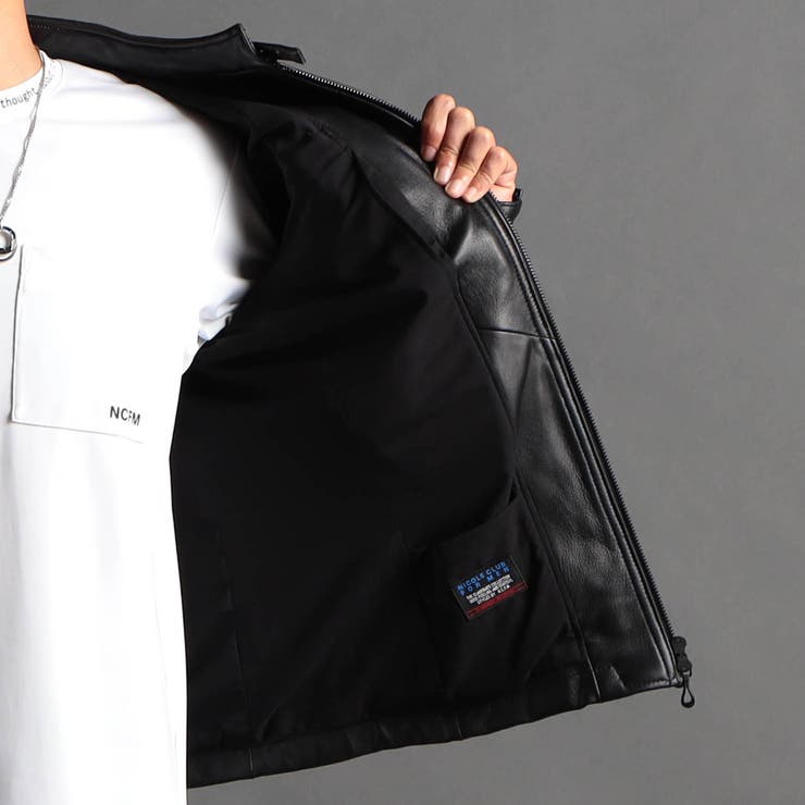 ラムレザーシングルライダース[品番：NICW0004655]｜NICOLE（ニコル