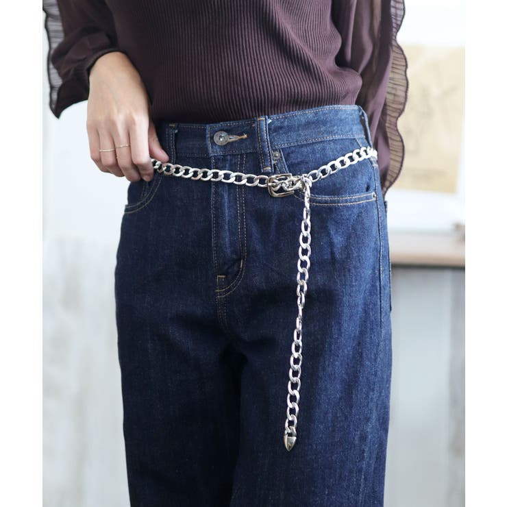 チェーンベルト レディース ベルト[品番：NNNA0003087]｜ninon（ニノン