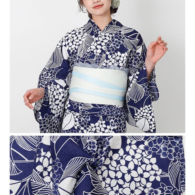 浴衣 レディース 綿麻[品番：NNCW0004049]｜Ainokajitsu（アイノカジツ