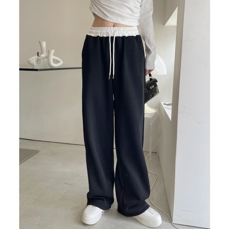 ウエストレイヤードデザイン スウェットパンツ[品番：ORGW0009120