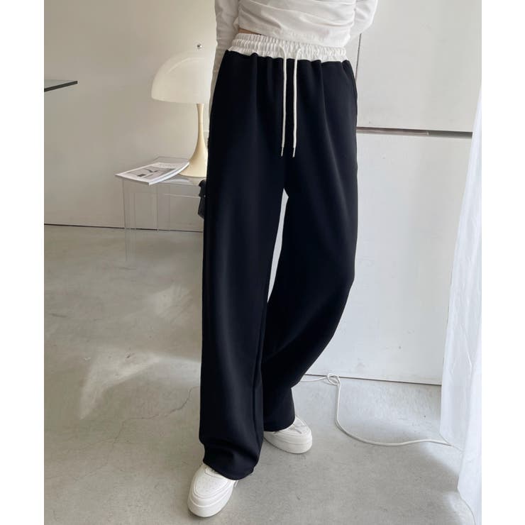 ウエストレイヤードデザイン スウェットパンツ[品番：ORGW0009120