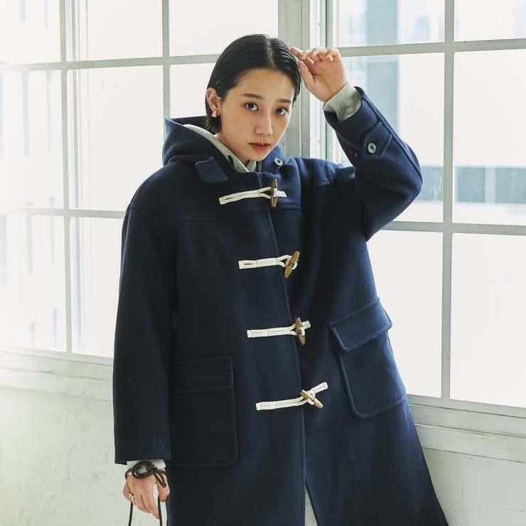 ジャージーメルトンダッフルコート[品番：COEW0003592]｜coen【women