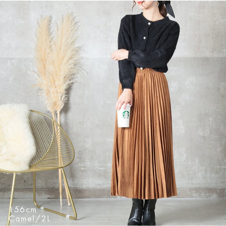 上質高見え プリーツスカート ロング[品番：CLVW0008810]｜CLOVERDEPOT