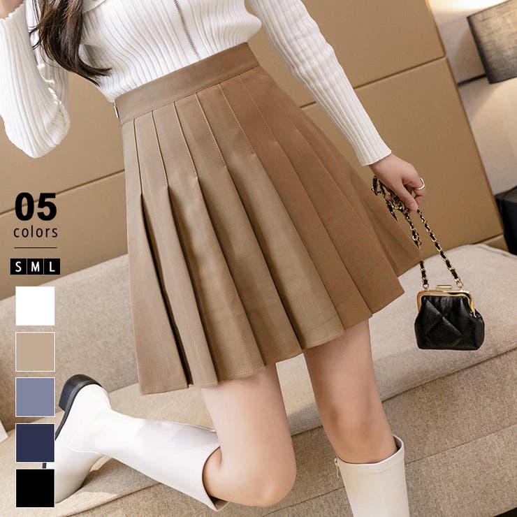 プレッピー プリーツ ミニスカート[品番：COCW0003862]｜COCOMOMO