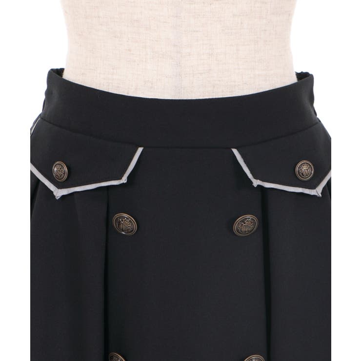 薔薇×額縁刺繍ミドルスカート[品番：IGAW0001056]｜axes femme