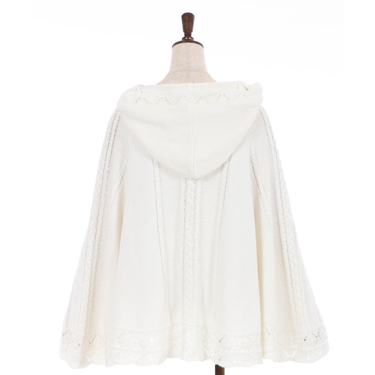 ケーブルニットポンチョ[品番：IGAW0001396]｜axes femme（アクシーズ