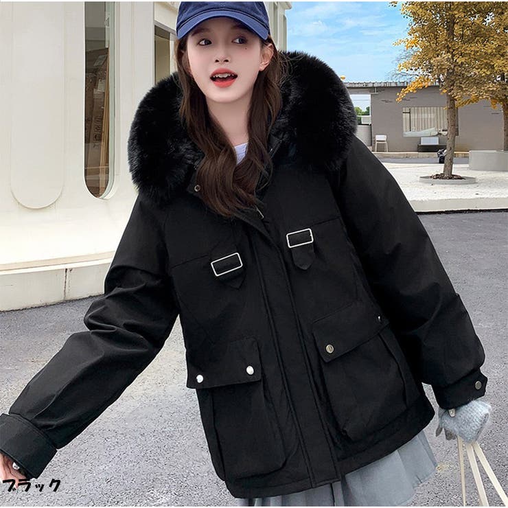 モッズコート フード付きアウター 中綿コート[品番：AKIW0004569]｜And