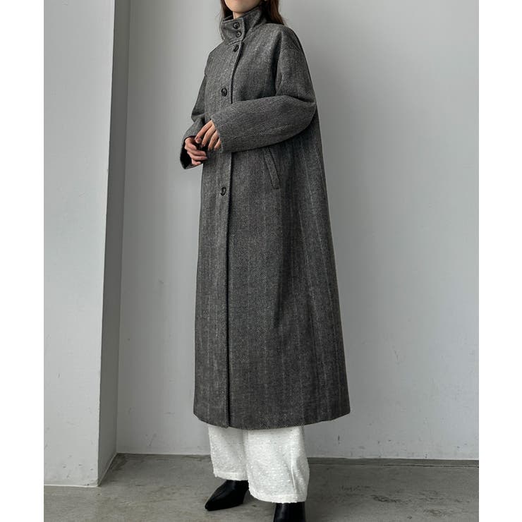 Louere シャギーハイネックオーバーコート[品番：AMTW0011394]｜Louere