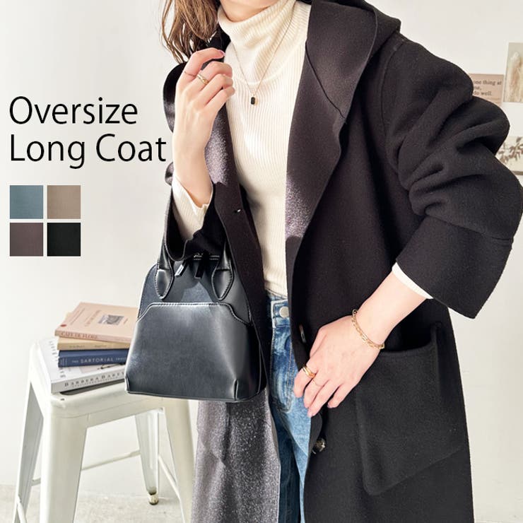 オーバーサイズフードロングコート[品番：GERW0000107]｜GeeRA（ジーラ