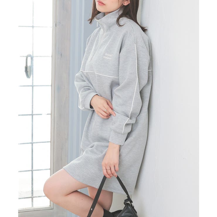 ワンピース 長袖 ミニ丈[品番：HNSW0009928]｜Honeys（ハニーズ）の