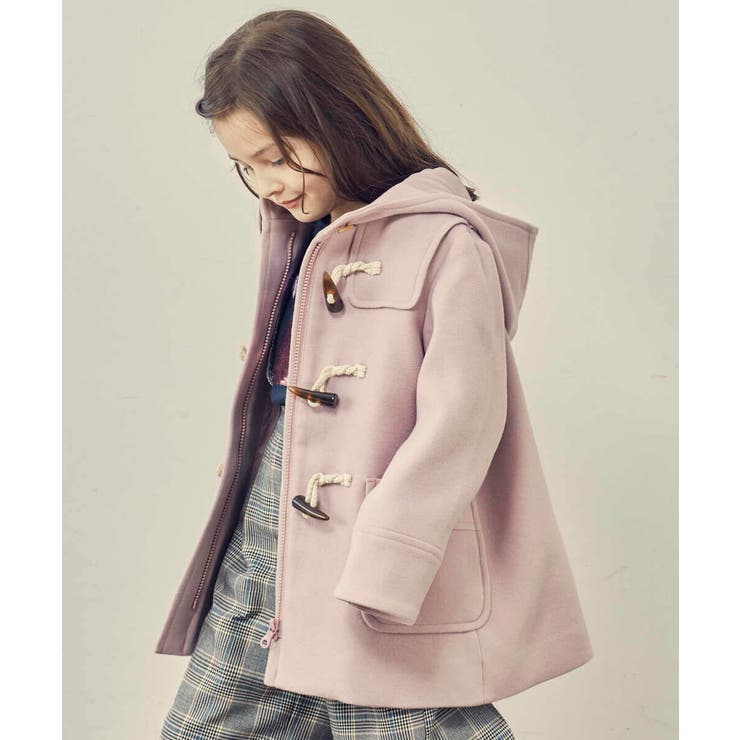 100-130]ライトフェイクウールダッフルコート[品番：ITKW0007365